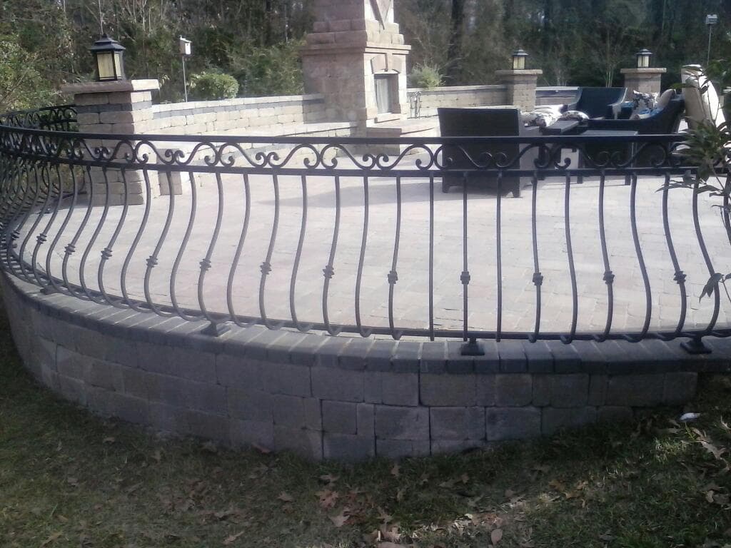 Custom iron handrail