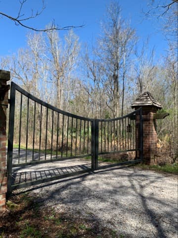 Custom driveway gate